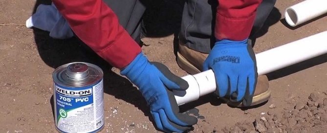 Soudage de tuyaux en PVC