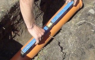 Pente du tuyau d'égout