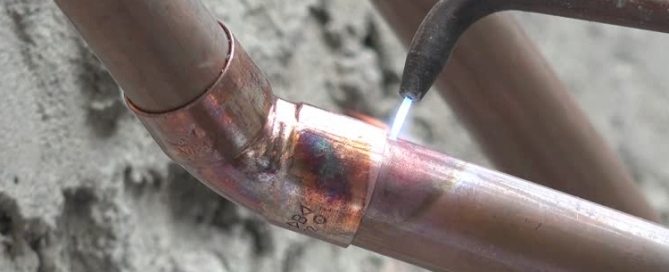 soudure des tubes de climatisation