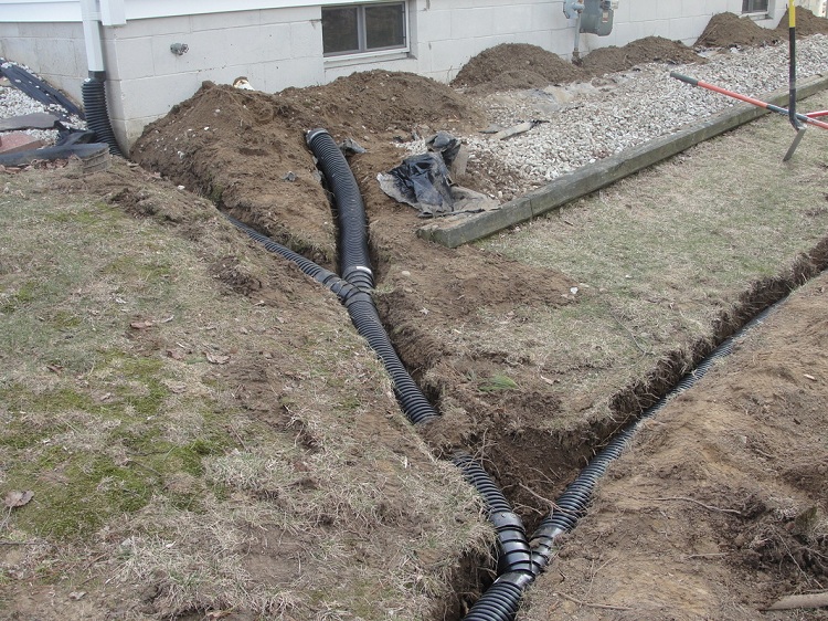 Le système de drainage horizontal est le plus facile à installer, il est utilisé dans les ménages privés Système de drainage