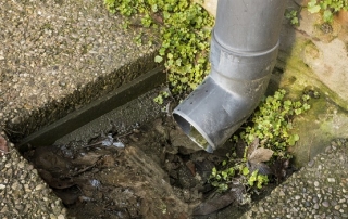 Tempête dans une maison privée