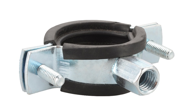 La pince à bande en caoutchouc aide à réduire le bruit pendant le fonctionnement des tuyaux Colliers de serrage en métal en acier