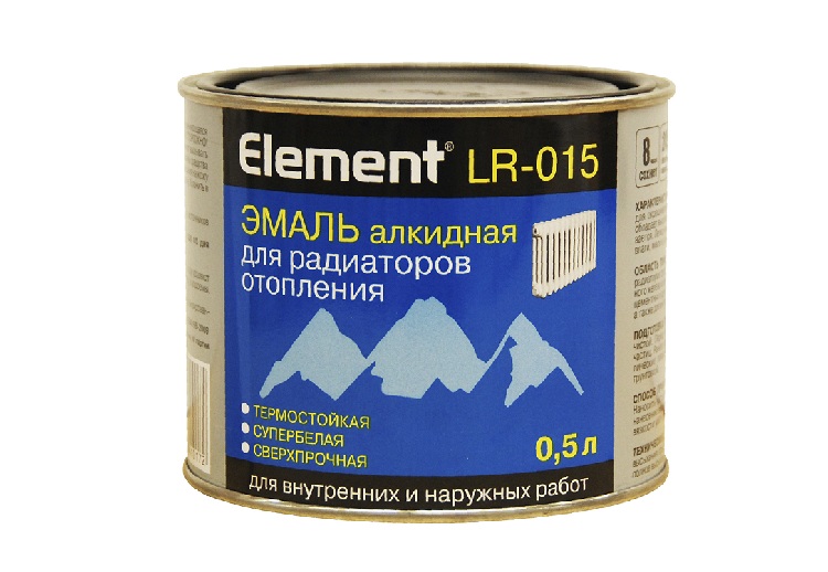 L'émail alkyde pour radiateurs est à base de solvants organiques, il a donc une odeur désagréable Peinture pour radiateurs de chauffage