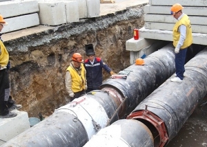 Réparation d'une canalisation de chauffage