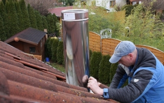 Dimensions sandwich de tuyau de cheminée