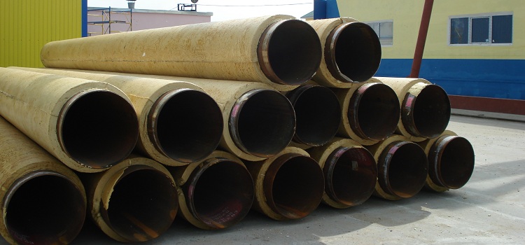 Tuyau en isolation PPM - un type de produits pré-isolés utilisés pour l'installation des conduites de chauffage Tuyau PPM