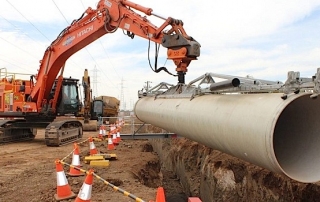Pose de réseaux de services publics