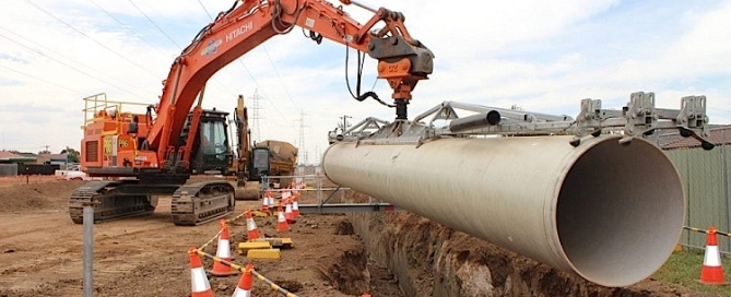 Pose de réseaux de services publics