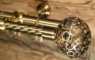 Pipe torsadée décorative