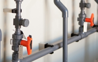 Robinet à boisseau sphérique en polypropylène