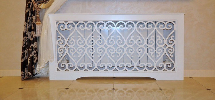 L'écran d'un radiateur chauffant remplit parfaitement une fonction décorative Écran pour radiateur