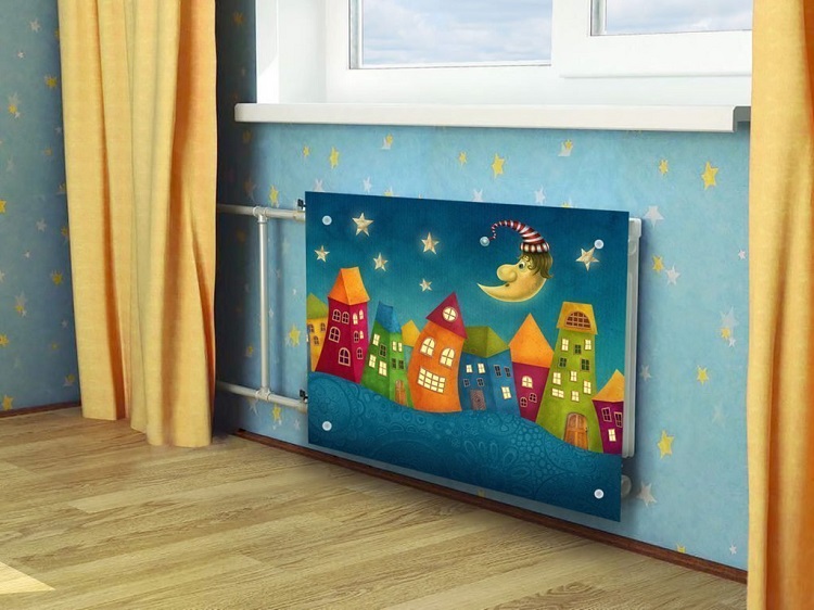 Paravent décoratif en pépinière Écran pour radiateur